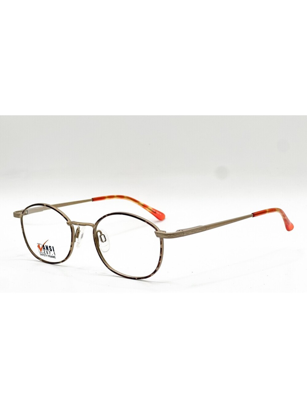 Uvex Ext5 Brn Brown Tortoise Safety Authentic Eyeglasses 51-20-145